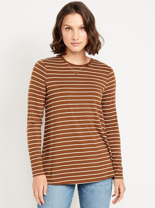 Luxe Long-Sleeve Crew-Neck Tunic | Old Navy (US)