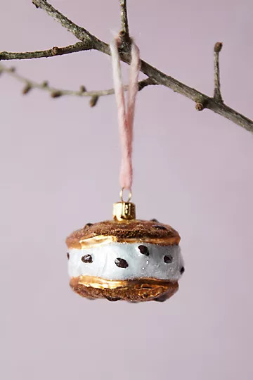 Ice Cream Sandwich Glass Ornament | Anthropologie (US)