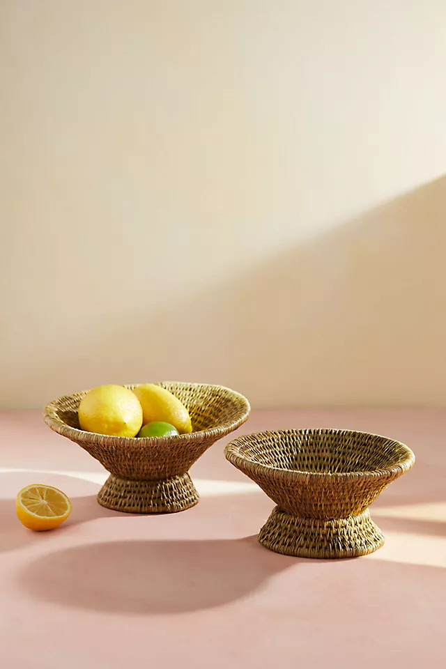 Woven Footed Bowl | Anthropologie (US)