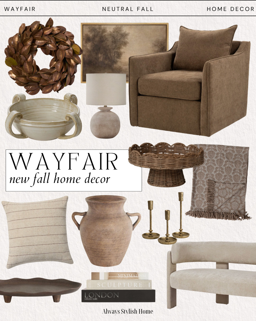 Wayfair new fall home decor finds 🍂🤎 These cozy, neutral pieces are perfect for giving your living room, entryway, or bedroom an easy seasonal refresh. Think warm textures, earthy tones, and elevated accents that make your home feel welcoming for fall. Everything is linked below!

Wayfair fall home decor • new fall decor finds • neutral fall home • cozy autumn decor • fall living room ideas • affordable home decor • modern organic fall decor • fall home refresh • earthy home accents • Wayfair home finds
 

 #LTKSeasonal #LTKHome
