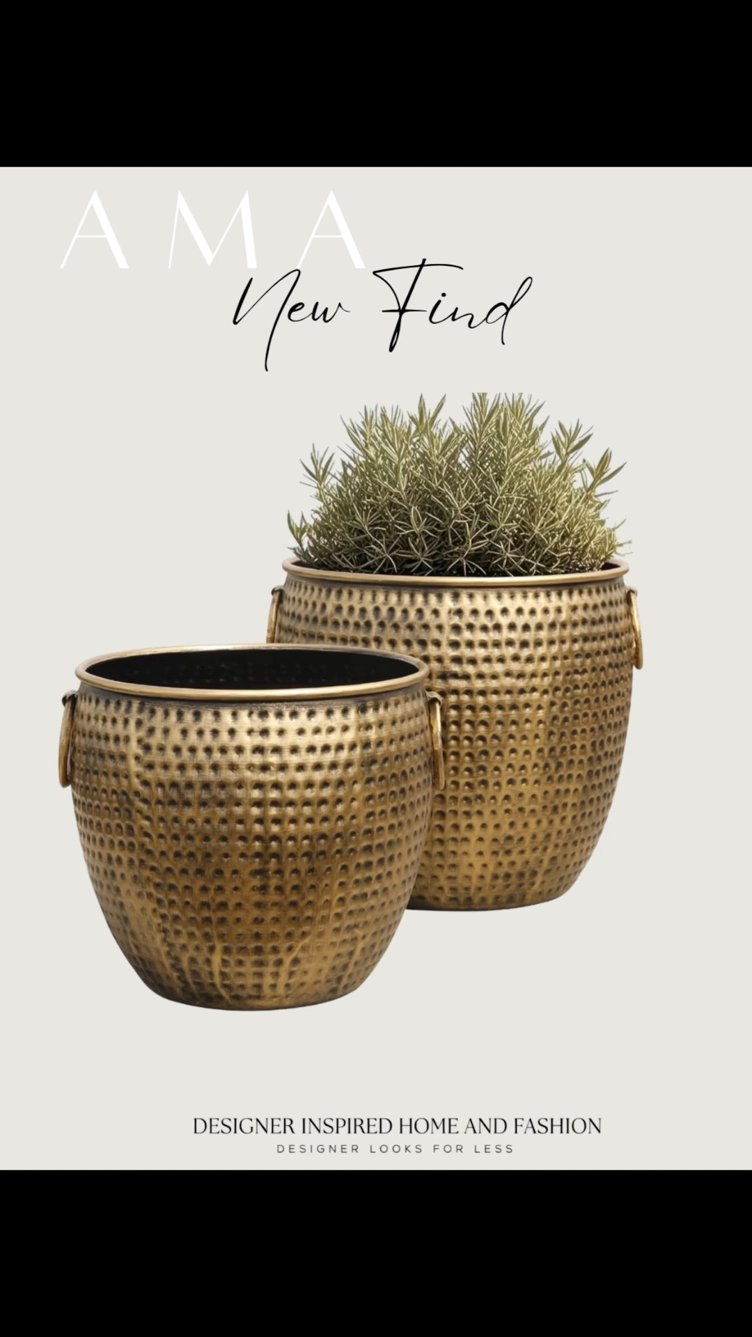 Amazon new gorgeous brass planter set  find!

#LTKSeasonal #LTKHome