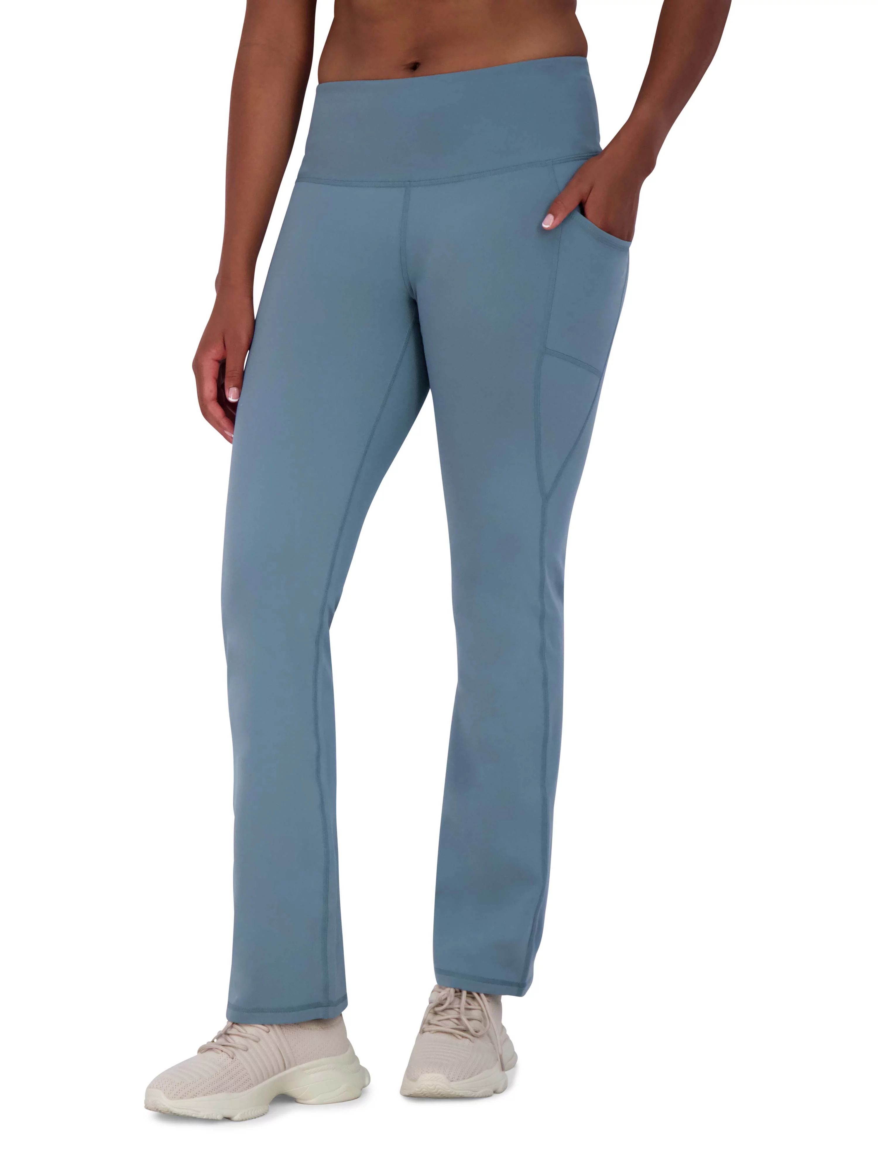 Reebok Women's Everyday High Waist Flair Bottom Yoga Pants with Pockets and 31" Inseam | Walmart (US)