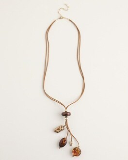 Mixed-Print Y-Necklace | Chico's