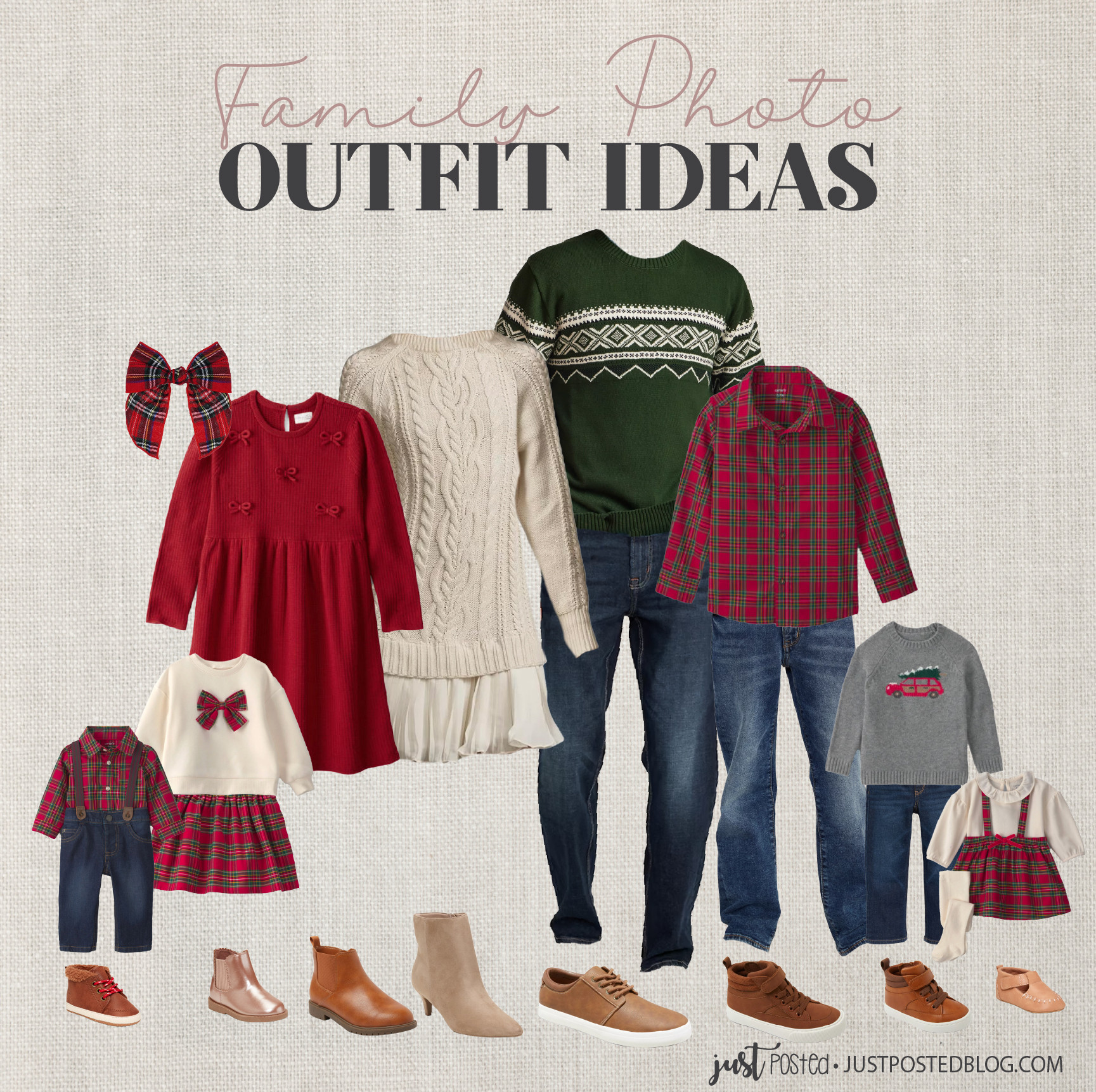 This is such a cute Family Photo Holiday look! Perfect for your Christmas cards! 

 
