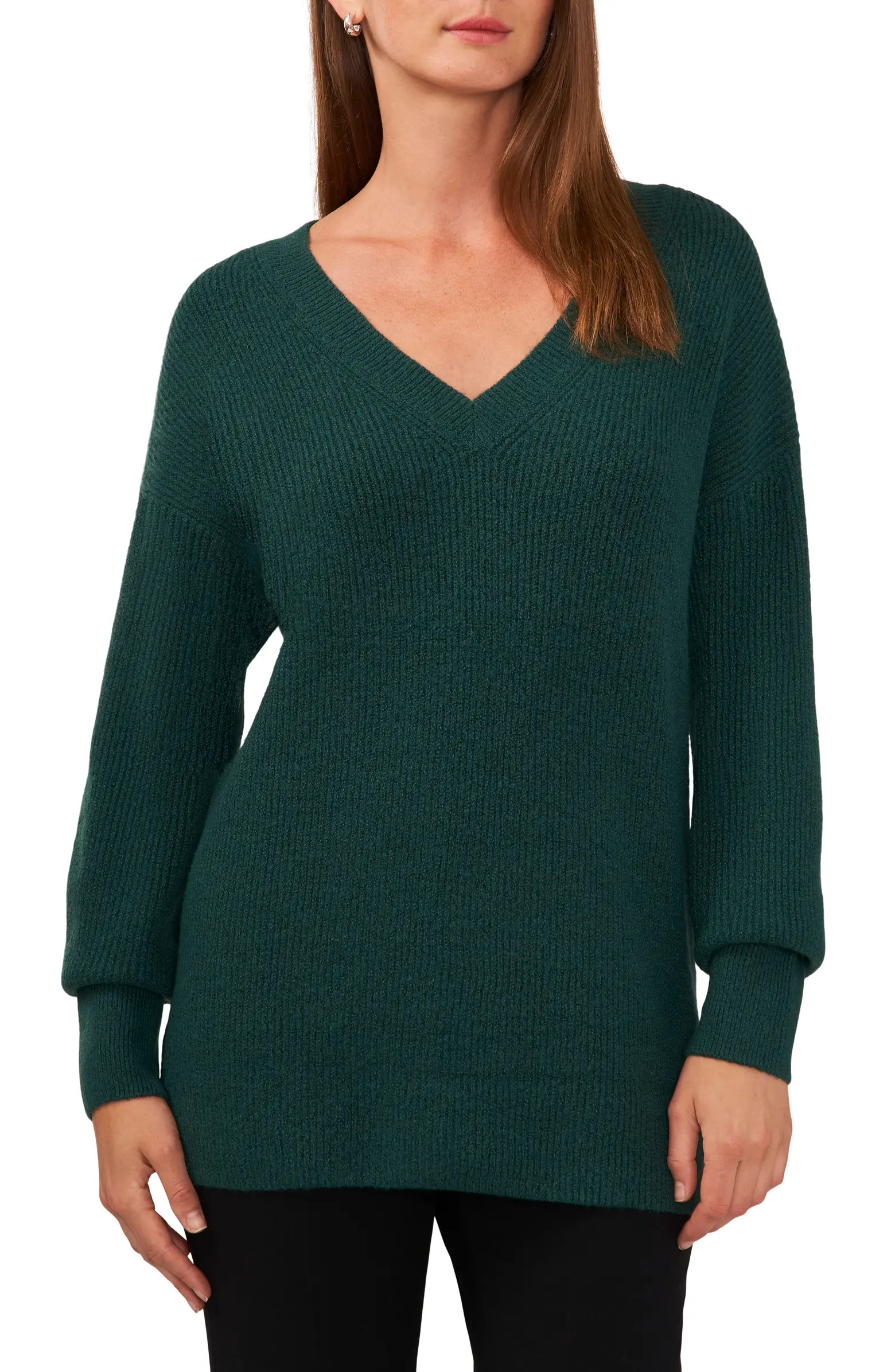 V-Neck Tunic Sweater | Nordstrom