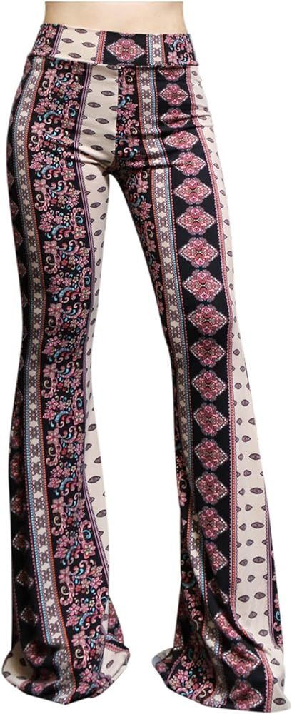 ShopMyTrend SMT Women's High Waist Wide Leg Long Palazzo Bell Bottom Yoga Pants | Amazon (US)