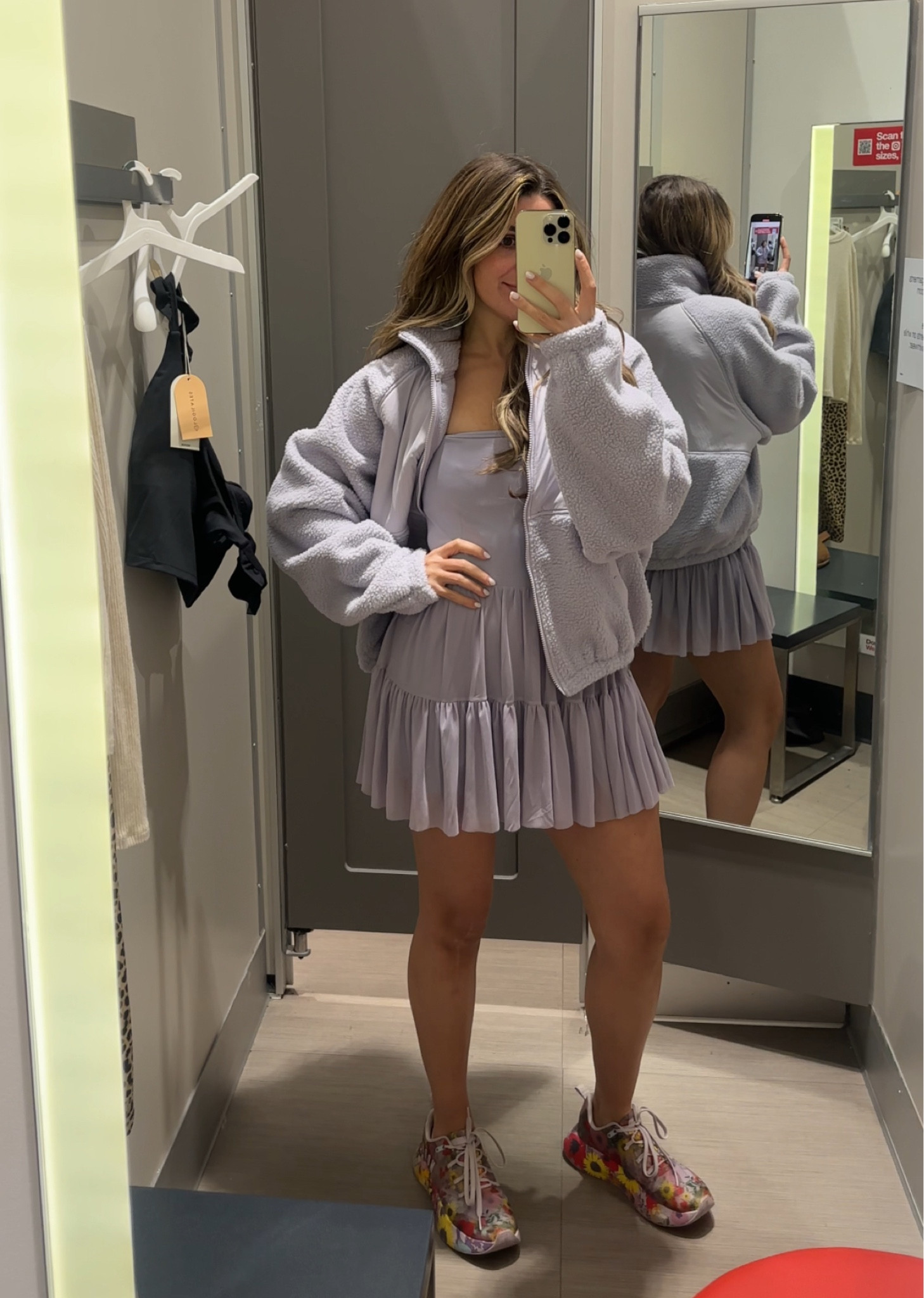 Love this cute workout set I saw at Target this week! Having buyers remorse so gonna go back to grab! I’m 5’6 and in a medium in the dress and a small in the fleece!!! 

#LTKShoeCrush #LTKFitness #LTKWatchNow