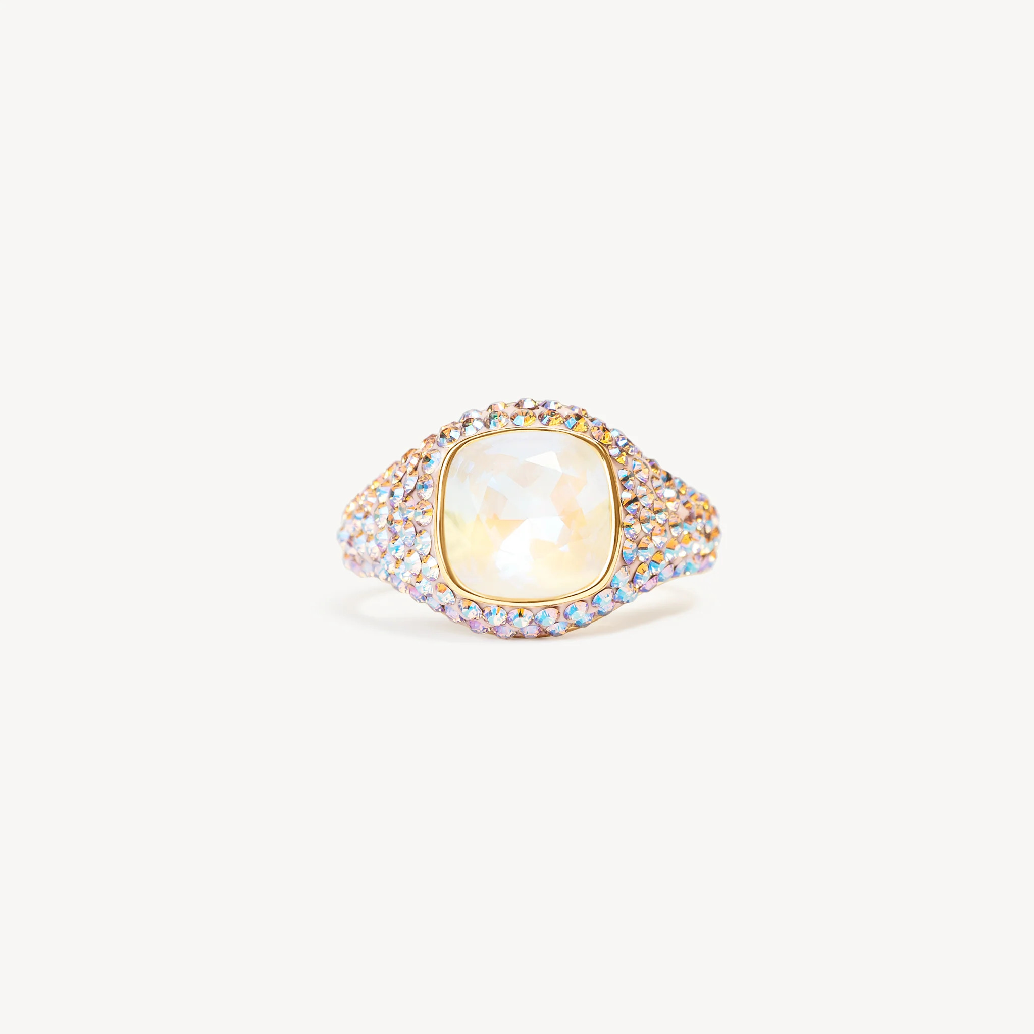 Ballet Slipper Sparkle Cushion Ring | Hillberg & Berk | Hillberg & Berk