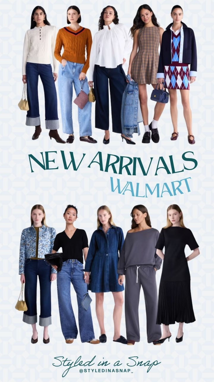 Walmart new arrivals are giving preppy meets easy fall style. Cable knits, argyle, and wide-leg denim, casual style done right!

// Walmart New Arrivals, Walmart Fall Fashion, Walmart Fashion Finds, Walmart Womens Fashion, Walmart Fall Outfits 

 #LTKgrwm #LTKootd #LTKSeasonal