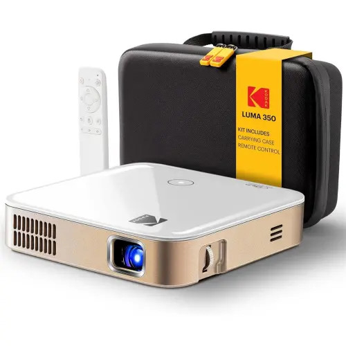 Kodak Luma 350 Smart Projector, Portable Pico Projector with Carrying Case & Remote in White at Nordstrom | Nordstrom