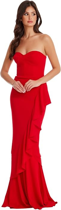 Dress The Population Women's Paris Bodycon Maxi Dress | Amazon (US)