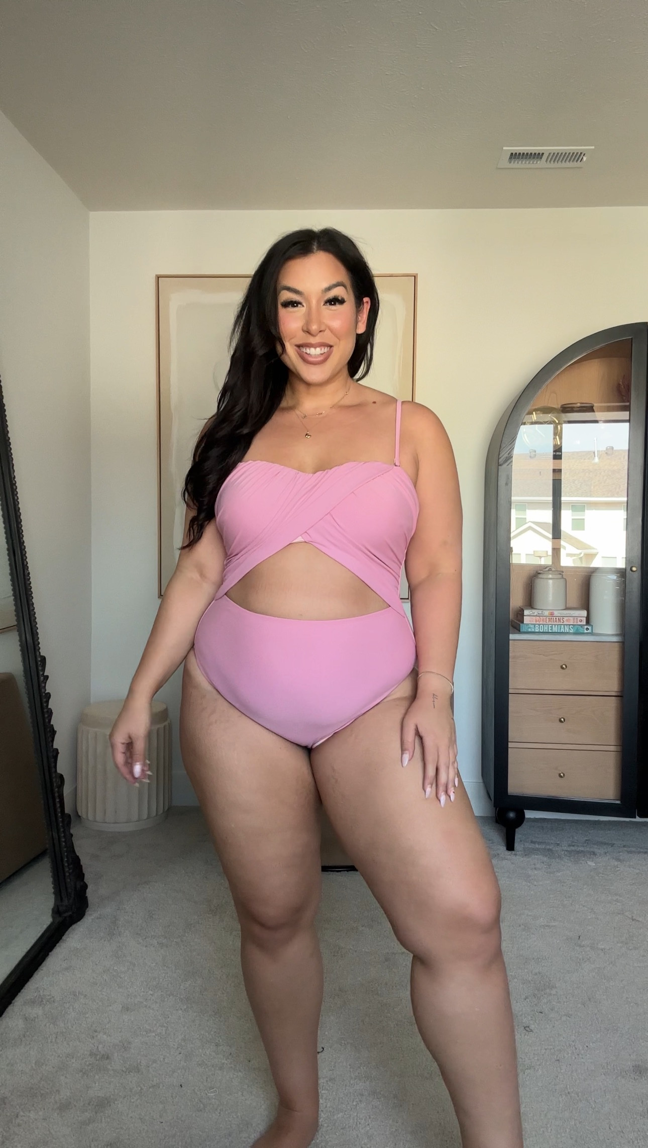 Midsize resort wear from Cupshe! Wearing a size XL swimsuit! 
-
-
-
Midsize swimwear, vacation outfit, vacation dress, swimsuit cover up, high waisted swimsuit, one piece swimsuit, Cupshe swimwear 

#LTKStyleTip #LTKSwim #LTKMidsize