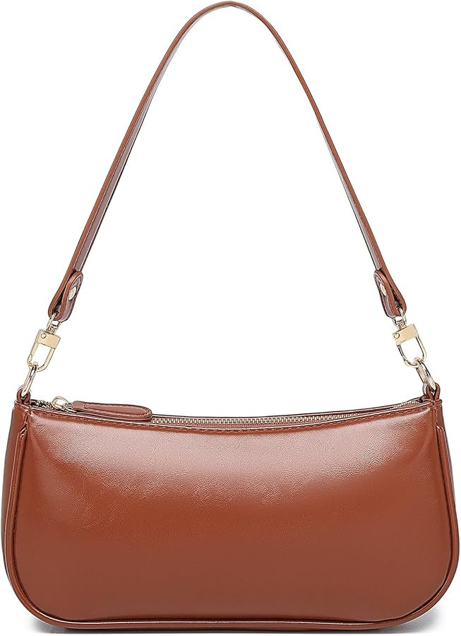 Barabum Retro Classic Clutch Shoulder Tote HandBag with Zipper Closure for Women | Amazon (US)