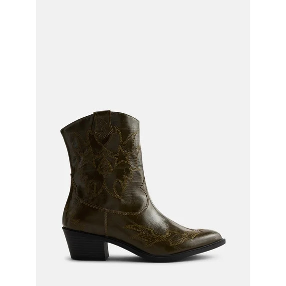 No Boundaries Women’s Cowboy Booties | Walmart (US)