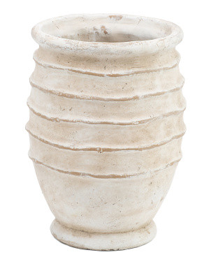 13 Sand And Cement Earthy Ridged Indoor Planter Vase | Mother's Day Gifts | Marshalls | Marshalls