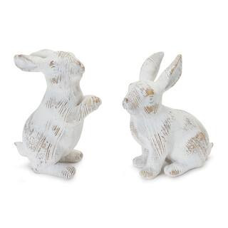 White Washed Rabbit Figurine Set By Melrose | Michaels® | Michaels Stores
