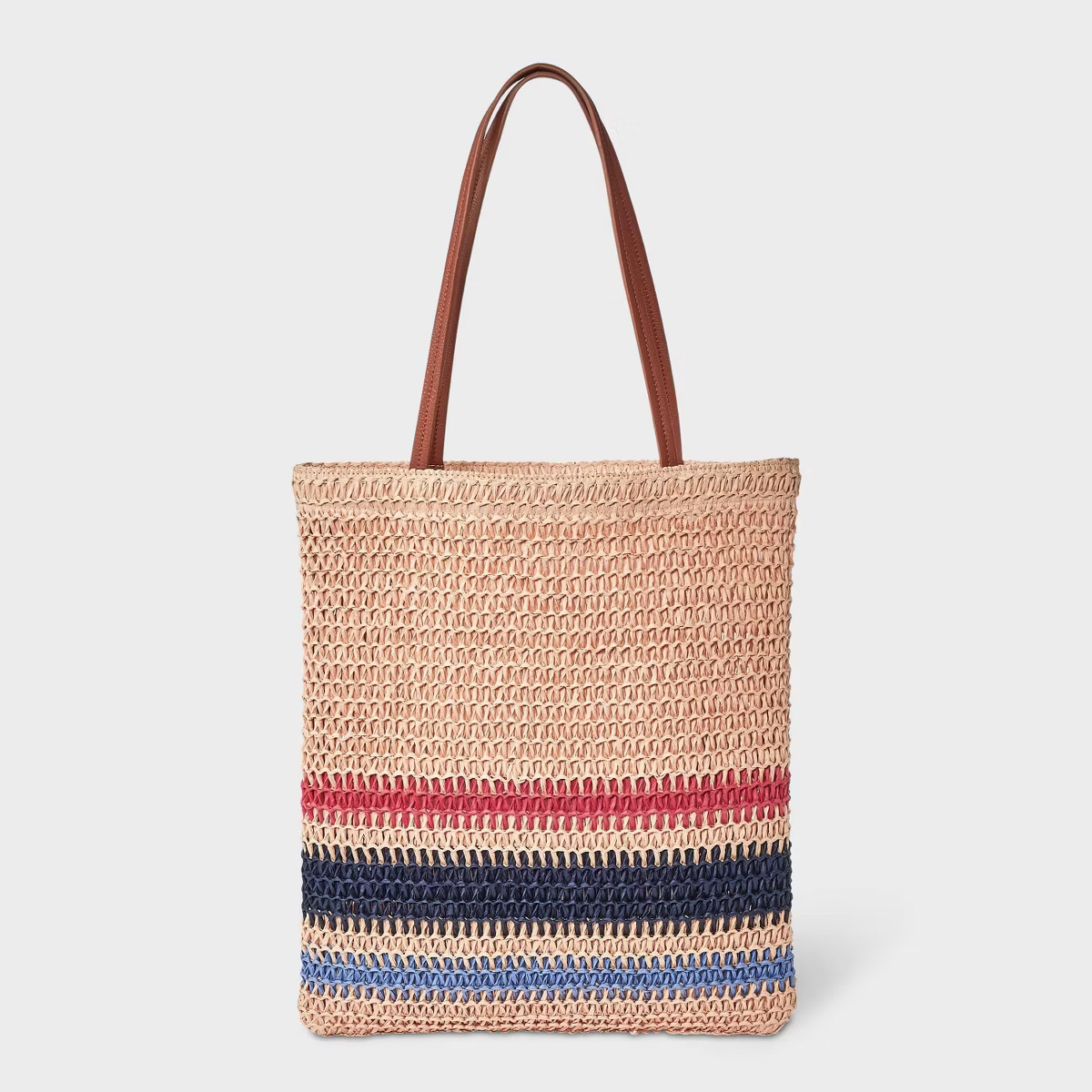 Crochet Tote Handbag - Universal Thread™ White/Red/Blue | Target