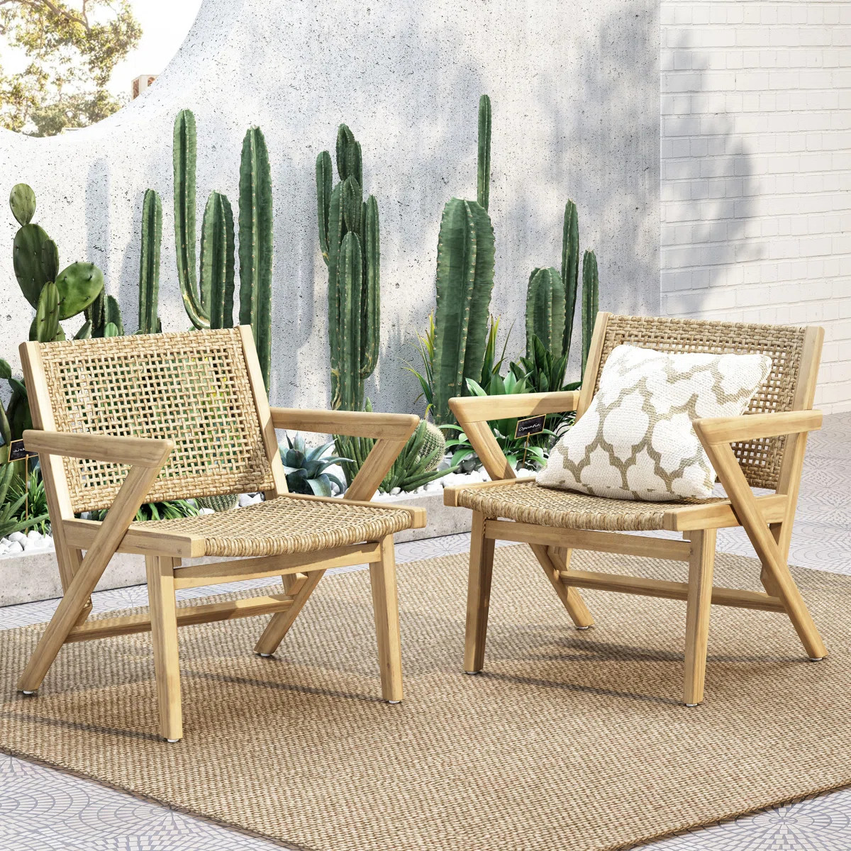 Firenze Acacia Outdoor Lounge Chair | Wayfair North America