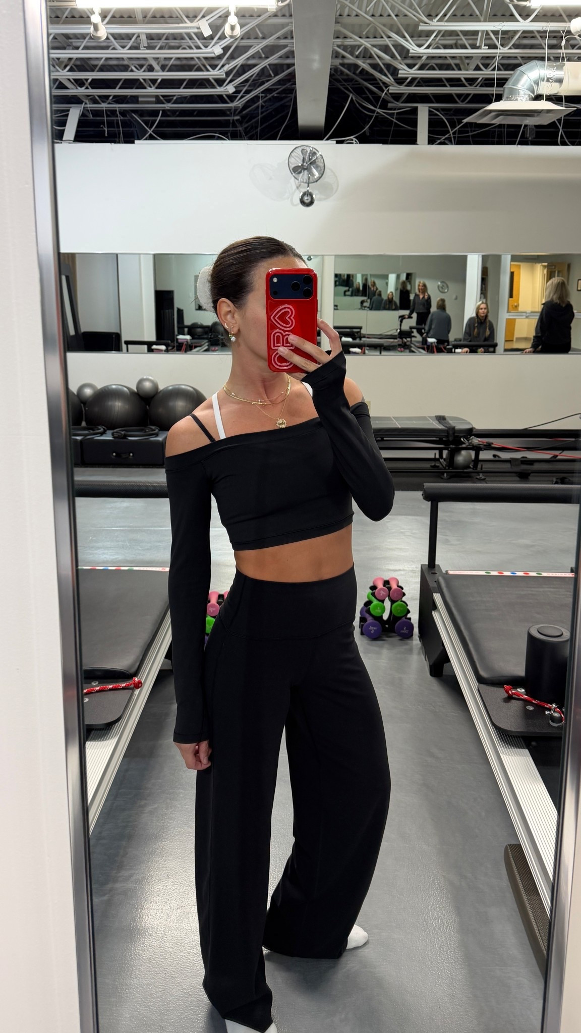 To pilates! Wearing a size 2 short in bottoms! The athleta ones look like a great alternative!