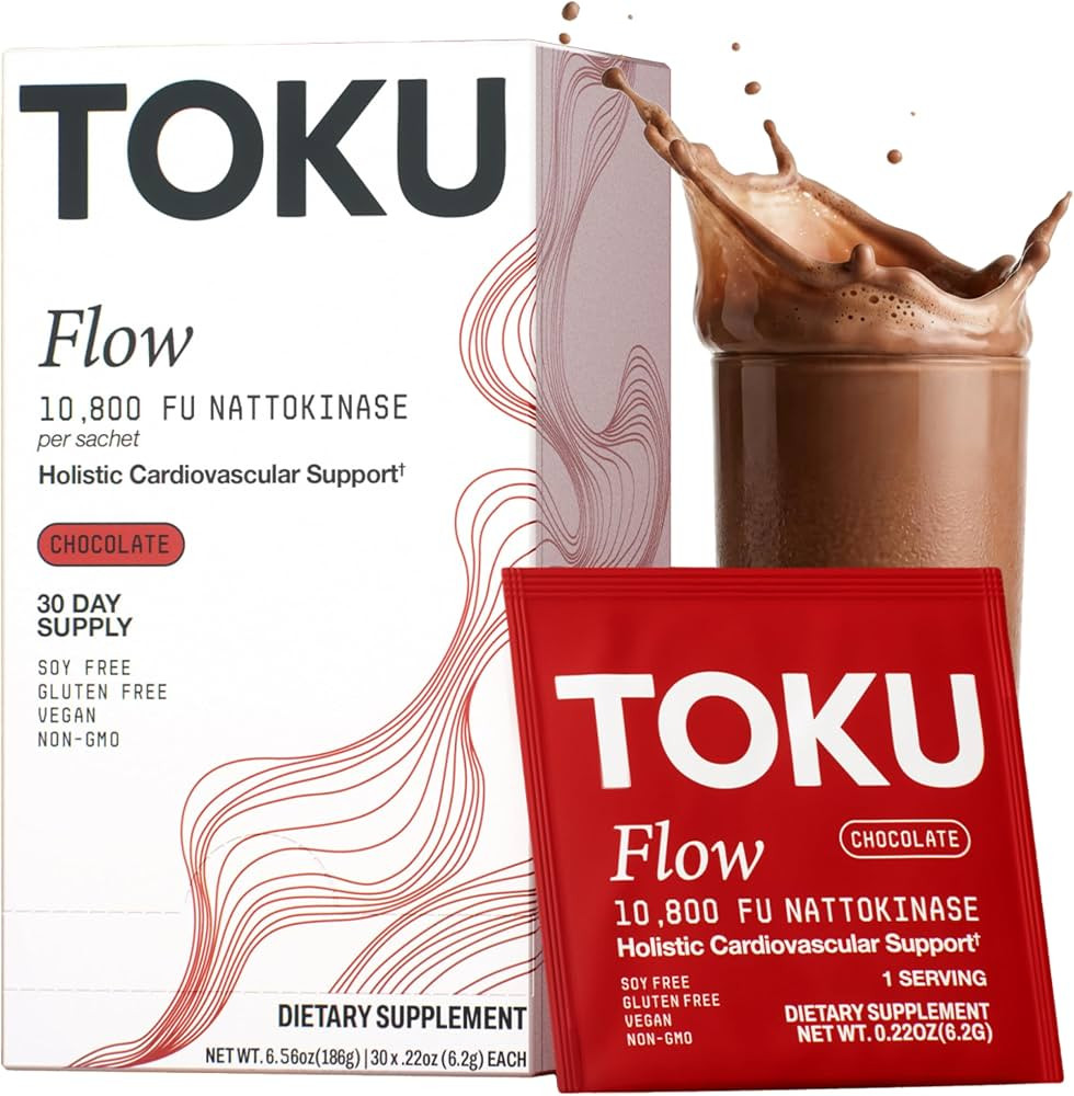 Toku Nattokinase 10,800 FU Supplement with Vitamin K2 MK7 & Oat Beta Glucan, Daily Circulation Su... | Amazon (US)