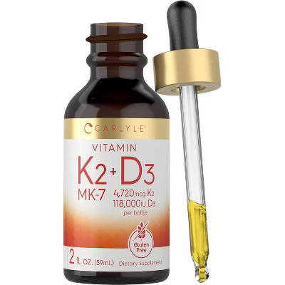 Carlyle Liquid Vitamin K2 80mcg with D3 800IU | 2 oz | Target