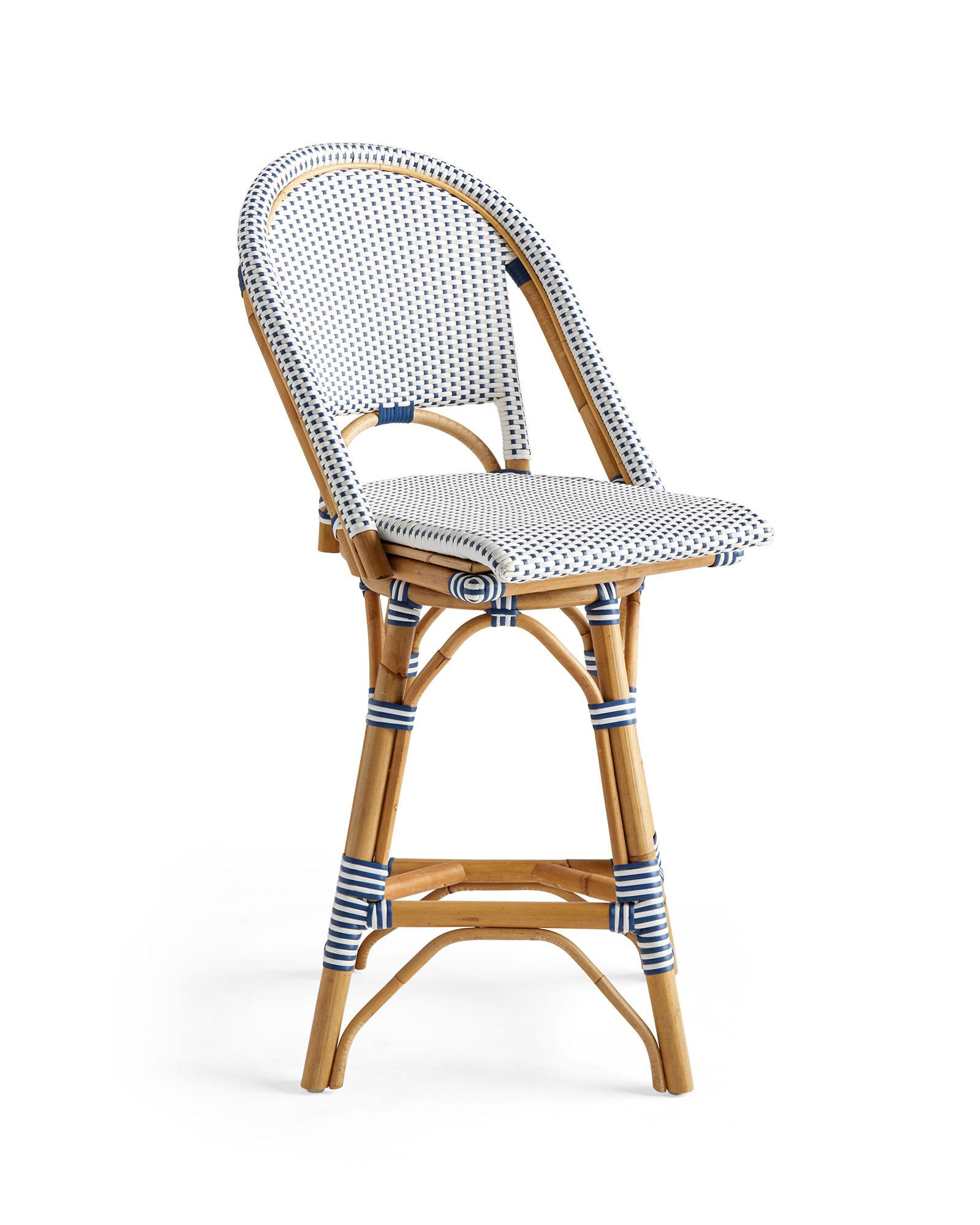 Riviera Rattan Bar & Counter Stools | Serena and Lily