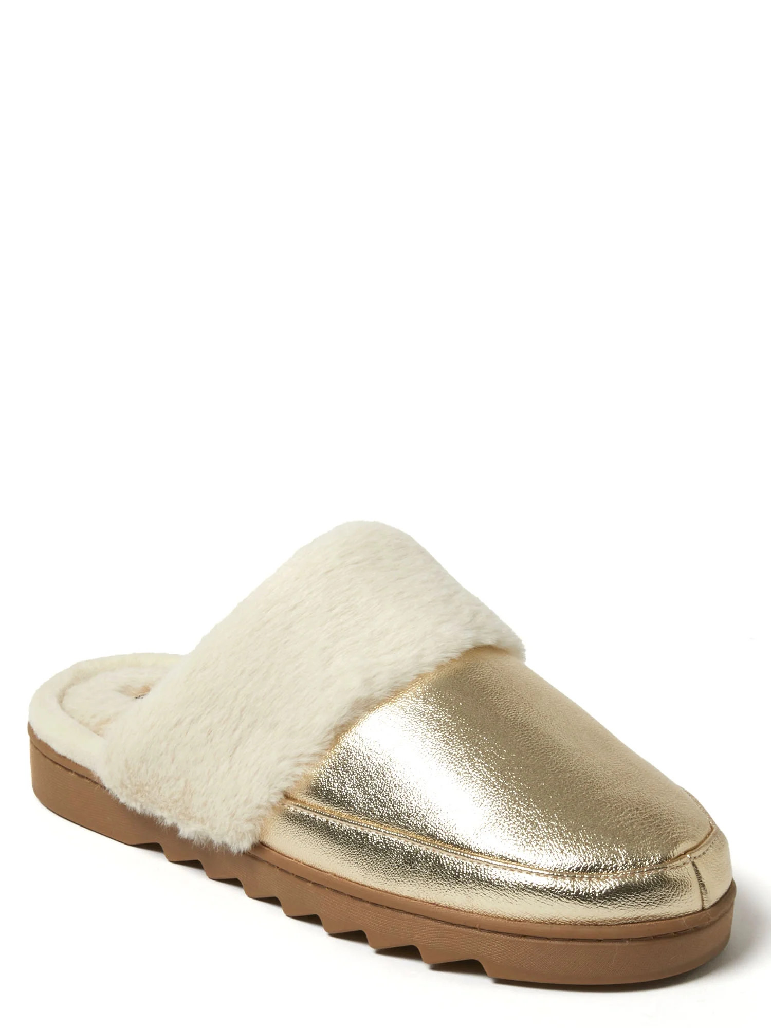 Dearfoams Cozy Comfort Women's Metallic Scuff Slippers | Walmart (US)