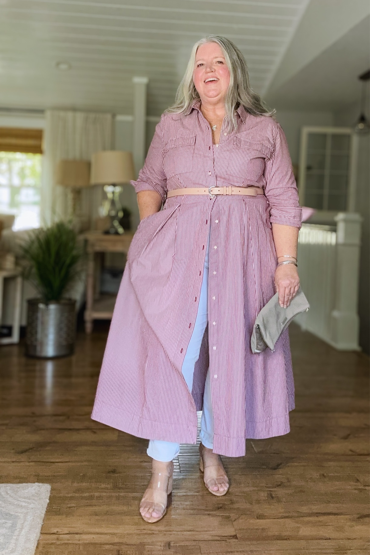 Everyday plus-size chic. Wearing a shirt dress open over pants… perfectly unexpected. Wearing:
Dress: XXL || Jeans 18 || Sandals TTS || XL



#LTKmidsize #LTKover40 #LTKplussize