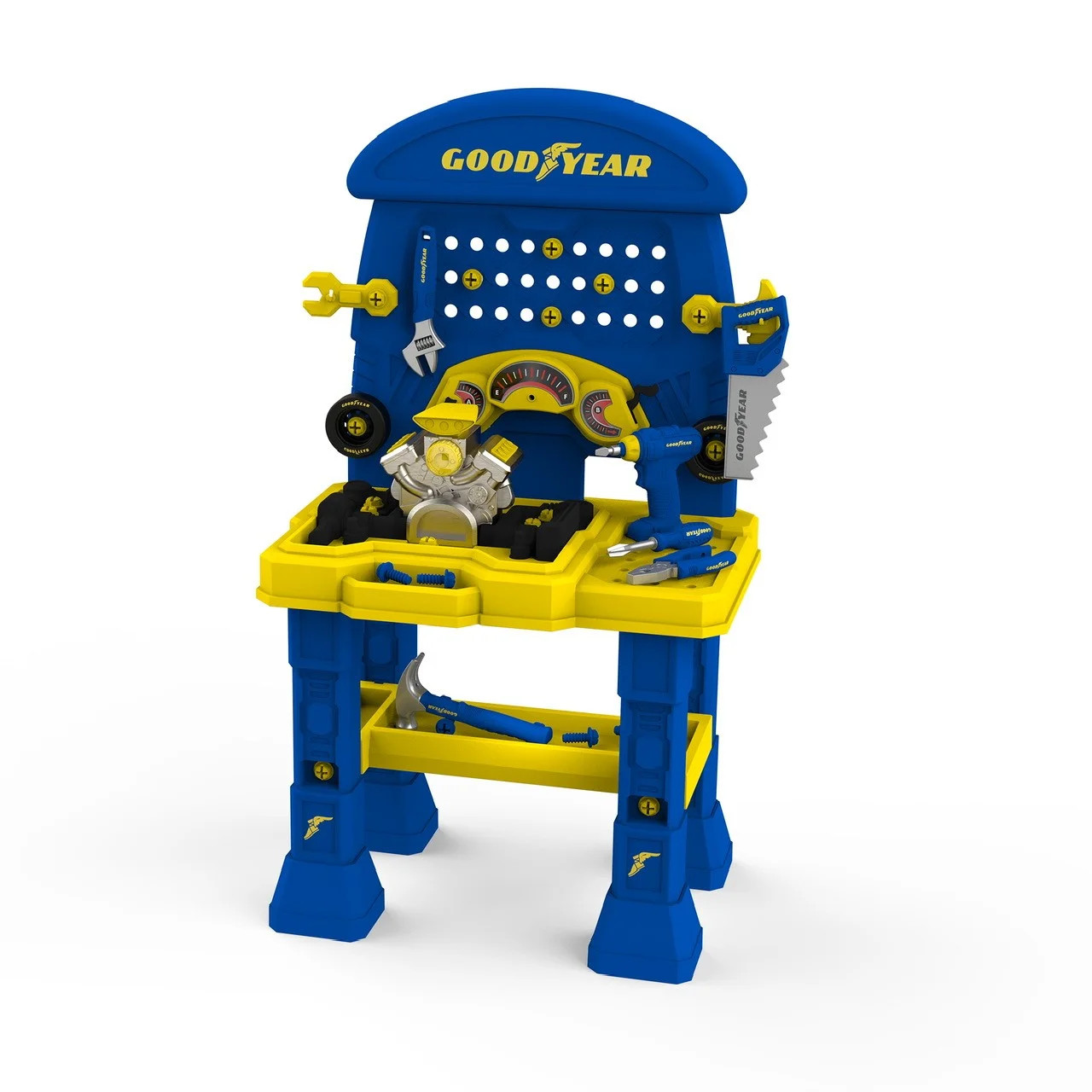 Goodyear Auto Repair Workbench, 7 Piece Tool Set, for Toddlers 3+ | Walmart (US)