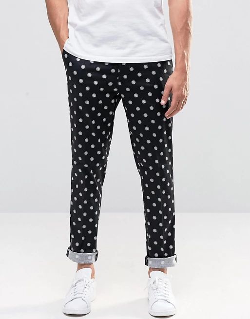 ASOS Skinny Smart Trousers In Print | ASOS UK