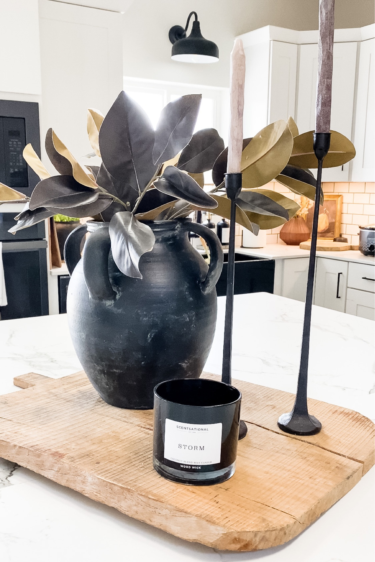 Large black vase, jumbo black vase, terracotta vase, vintage pot, textured pot, whittled candles, charcuterie board 

#LTKhome