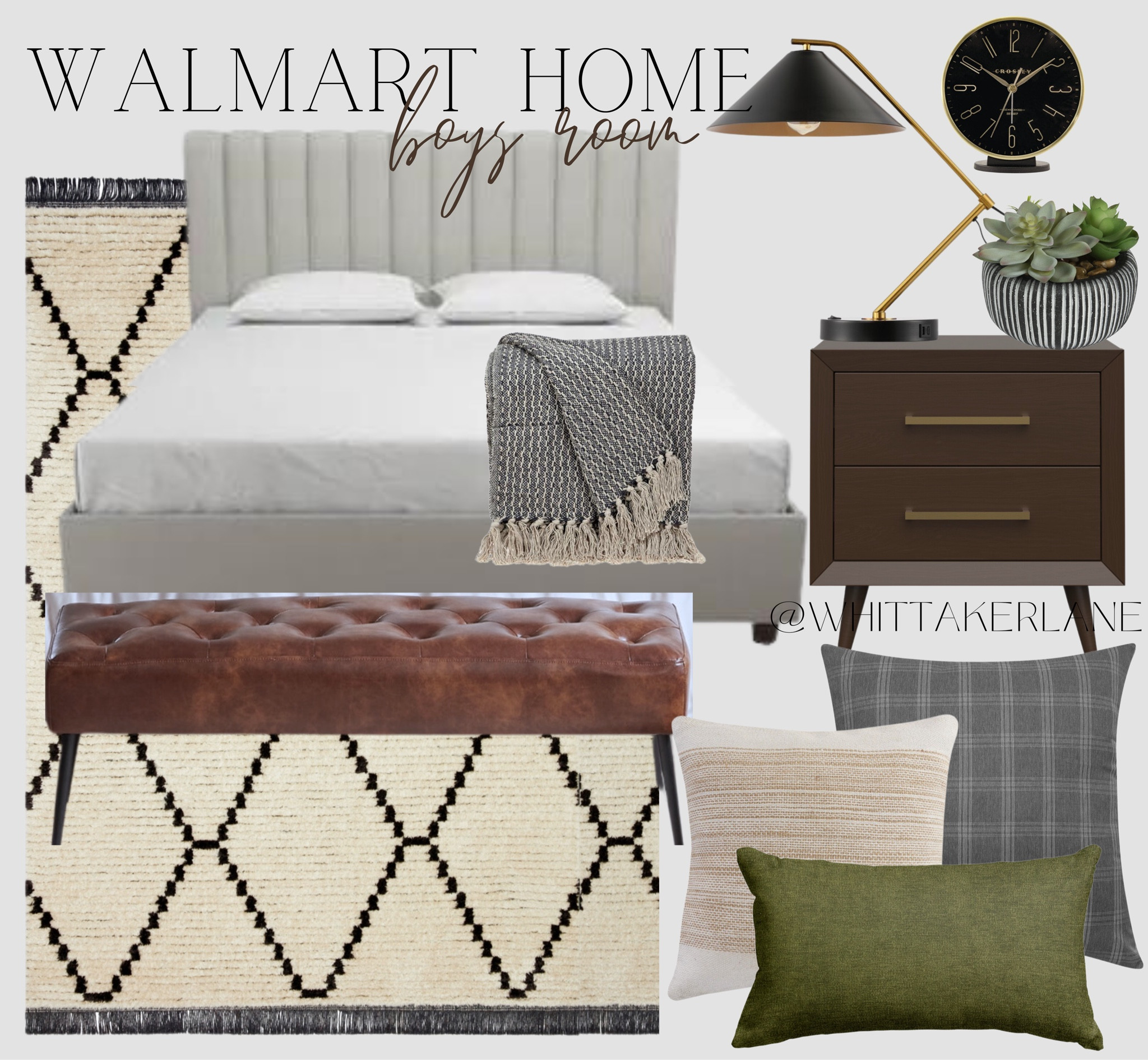Affordable boys room! 

teen room, teen boy room, boy room
Inspo, teen boy room moodboard, transitional, boys bed, bench, area rug, Walmart finds 

#LTKkids #LTKsalealert #LTKFind