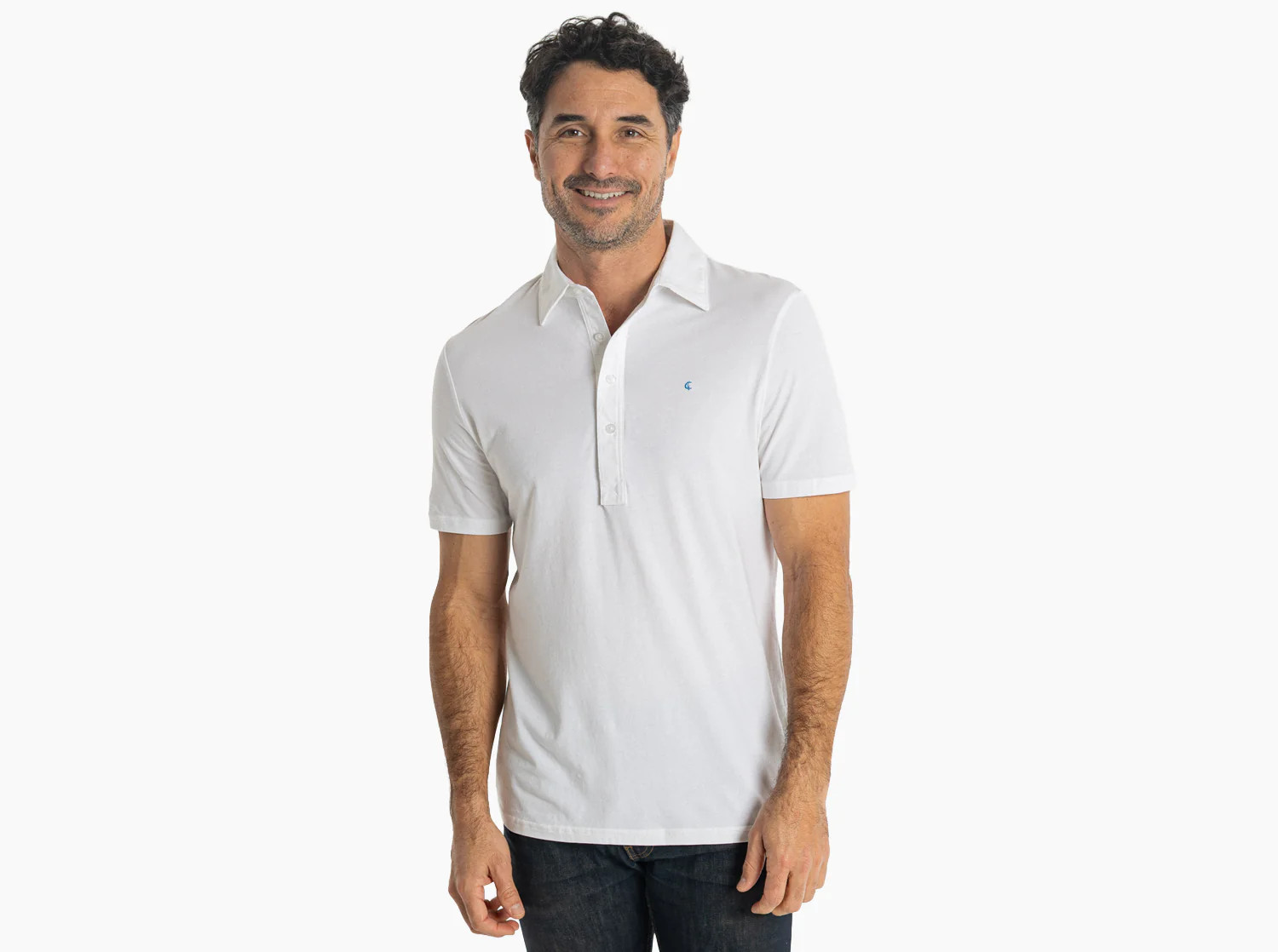 Slim Fit Top-Shelf Range Polo - Bright White | Criquet Apparel