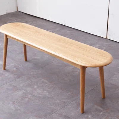 Oak Wood Entryway Seat Bench - Half-Round, Build, Practical Use Natural Living Area Furnishing , Functional | Wayfair North America
