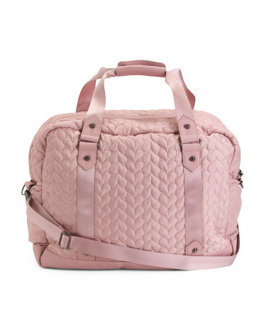 Heart Quilt Weekender Tote With Wristlet Pouch | Marshalls