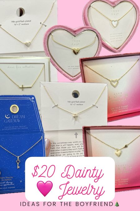 Dainty heart jewelry that doesn’t feel cheesy💕 and only $20 from Target, send to your boyfriend for gift idea inspiration!!!

#LTKHoliday #LTKfindsunder50 #LTKGiftGuide