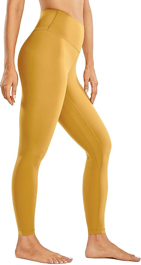 CRZ YOGA Women's Brushed Naked Feeling Yoga Leggings 25" - High Waisted Athletic Workout Leggings... | Amazon (US)