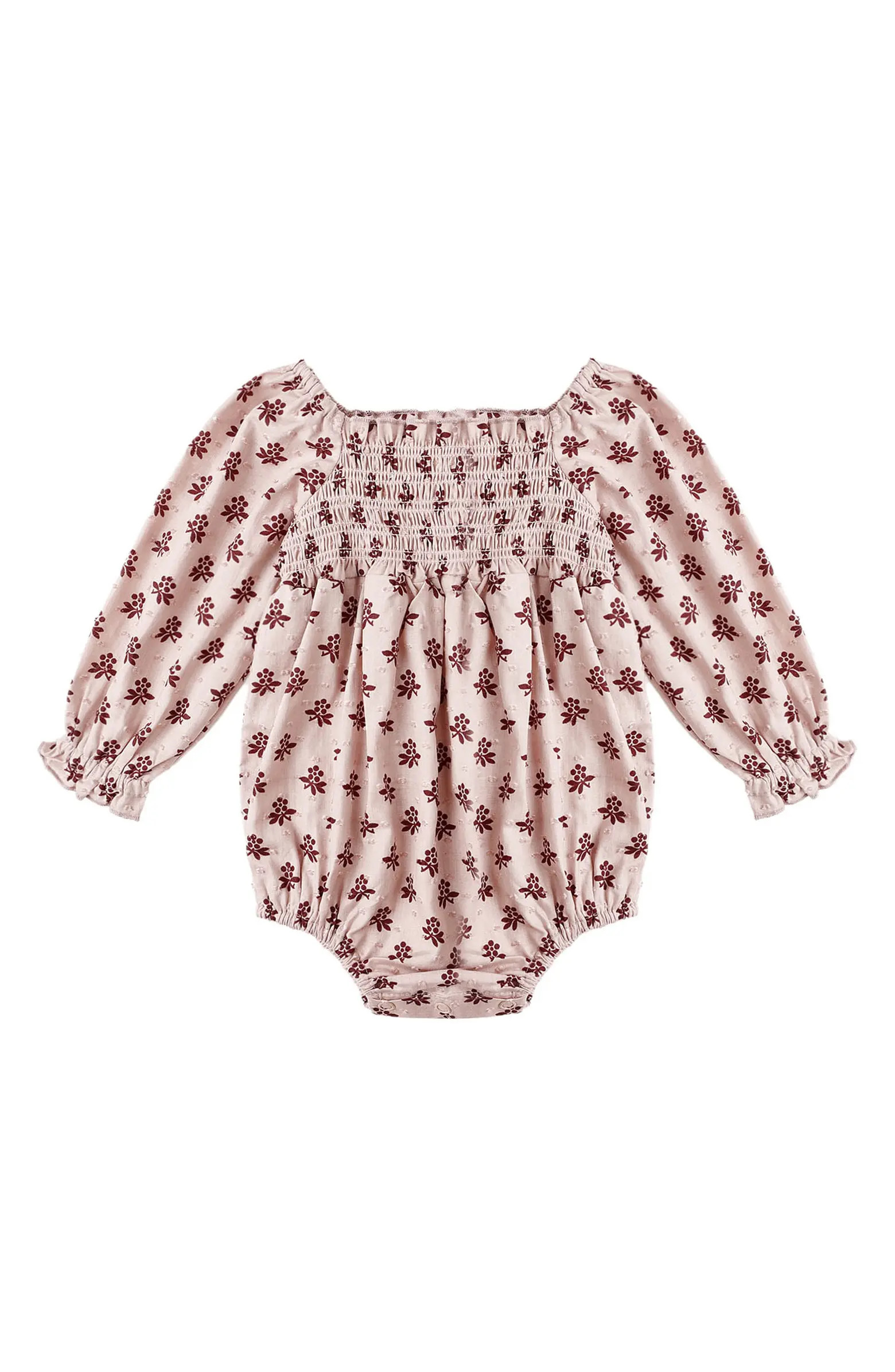 Rylee + Cru Cora Blush Flower Switt Dot Bodysuit | Nordstrom | Nordstrom