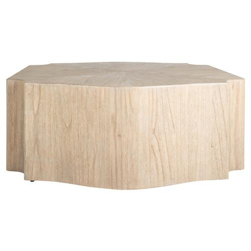 Gabby Ziya French Country Beige Wood Block Coffee Table | Kathy Kuo Home