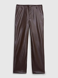 Mid Rise Vegan Leather Loose Pants | Gap (US)