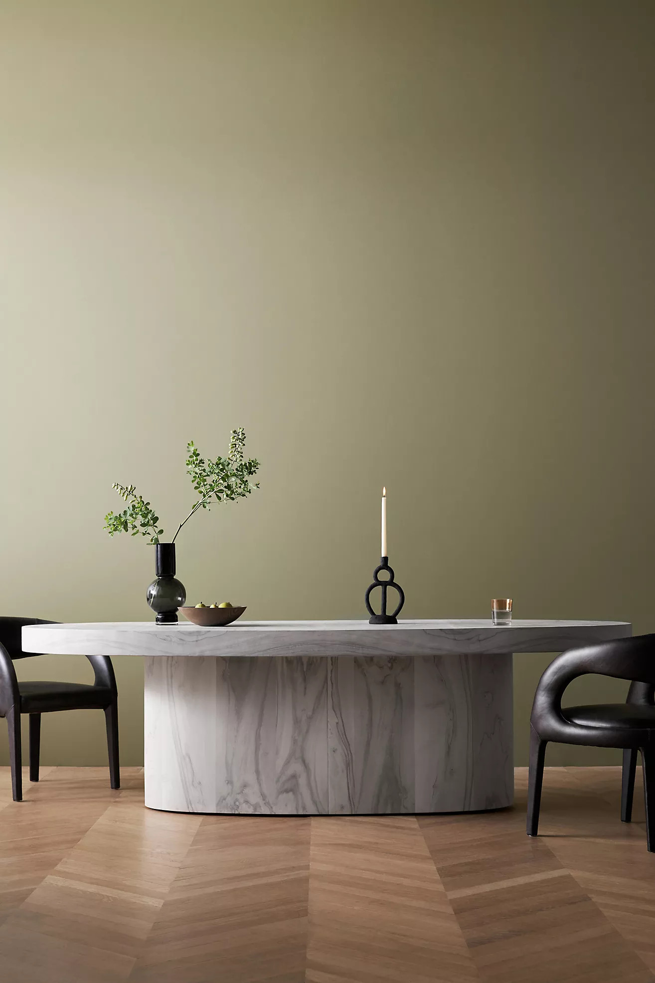 Swirled Drum Reclaimed Oval Dining Table | Anthropologie (US)