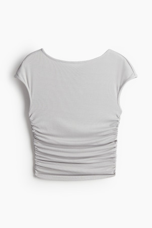 Gathered Cap-sleeved Top | H&M (US + CA)