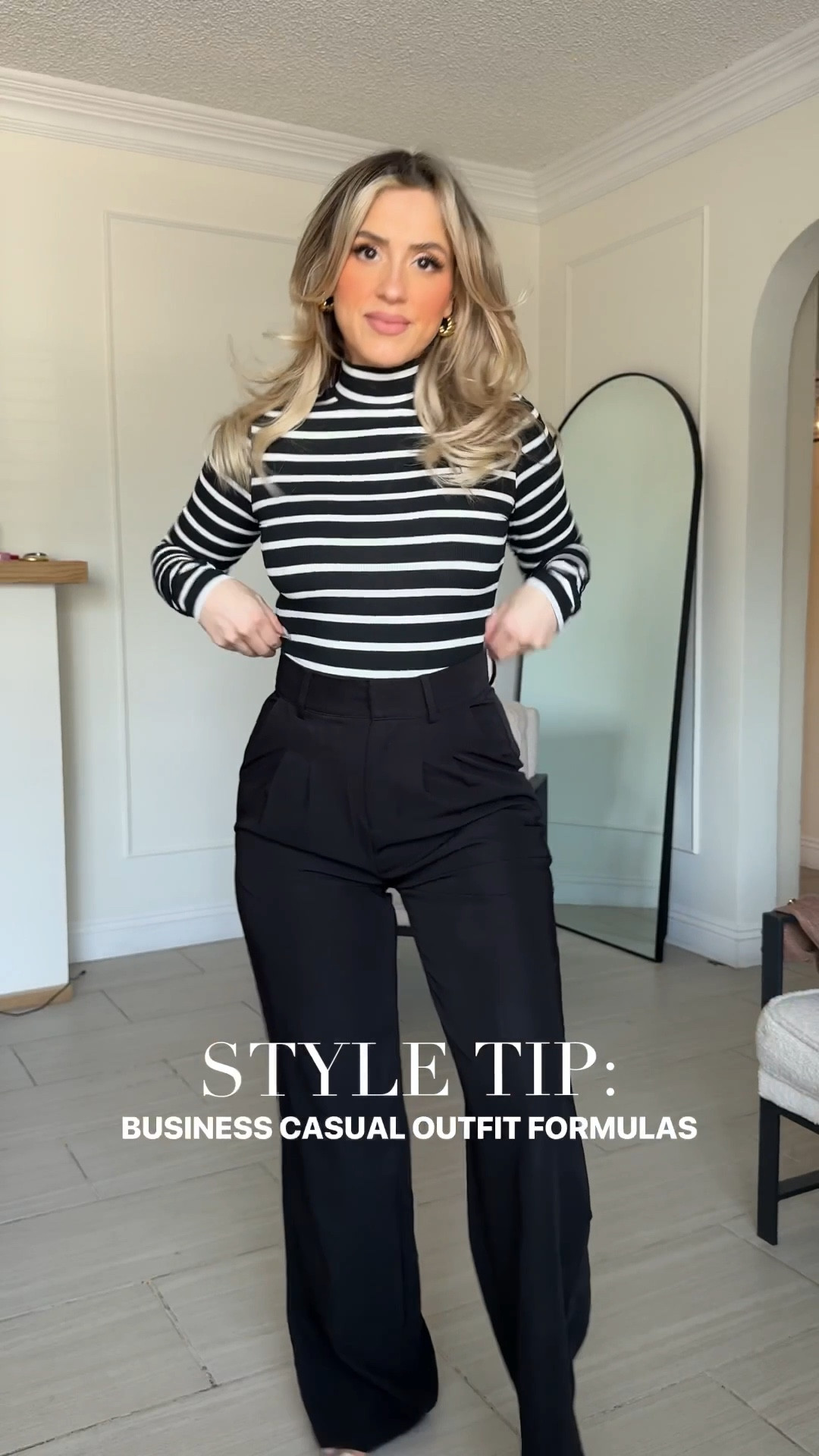 How to build BUSINESS CASUAL OUTFITS 🖤🙌🏼

✔️Look 1: small in NIMIN trousers from Amazon in SM LONG + small striped turtleneck 

✔️Look 2: size 4 in Editor trousers from Express + small in Amazon tee 

✔️Look 3: small in faux leather joggers (exact are from Target); if they're sold out, the ones from SAKS are identical

✔️Look 4: SM LONG in khaki Amazon trousers

Follow my LTK @ImLola on the @shop.LTK app to view this post and get my exclusive app-only content!

#liketkit 
@shop.ltk
https://liketk.it/52Ucq

#LTKWorkwear #LTKU #LTKFindsUnder50 #LTKWorkwear #LTKFindsUnder50 #LTKootd