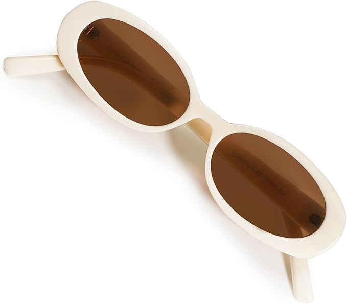 VANLINKER Polarized Retro Oval Sunglasses for Women and Men Small 90s Style VL9580 | Amazon (US)