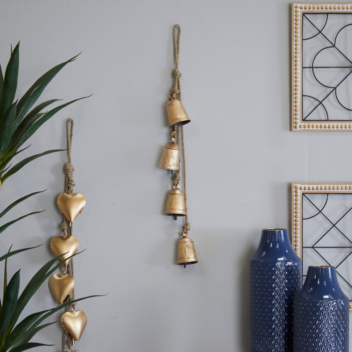 Gold Metal Bohemian Decorative Cow Bell | Pier 1