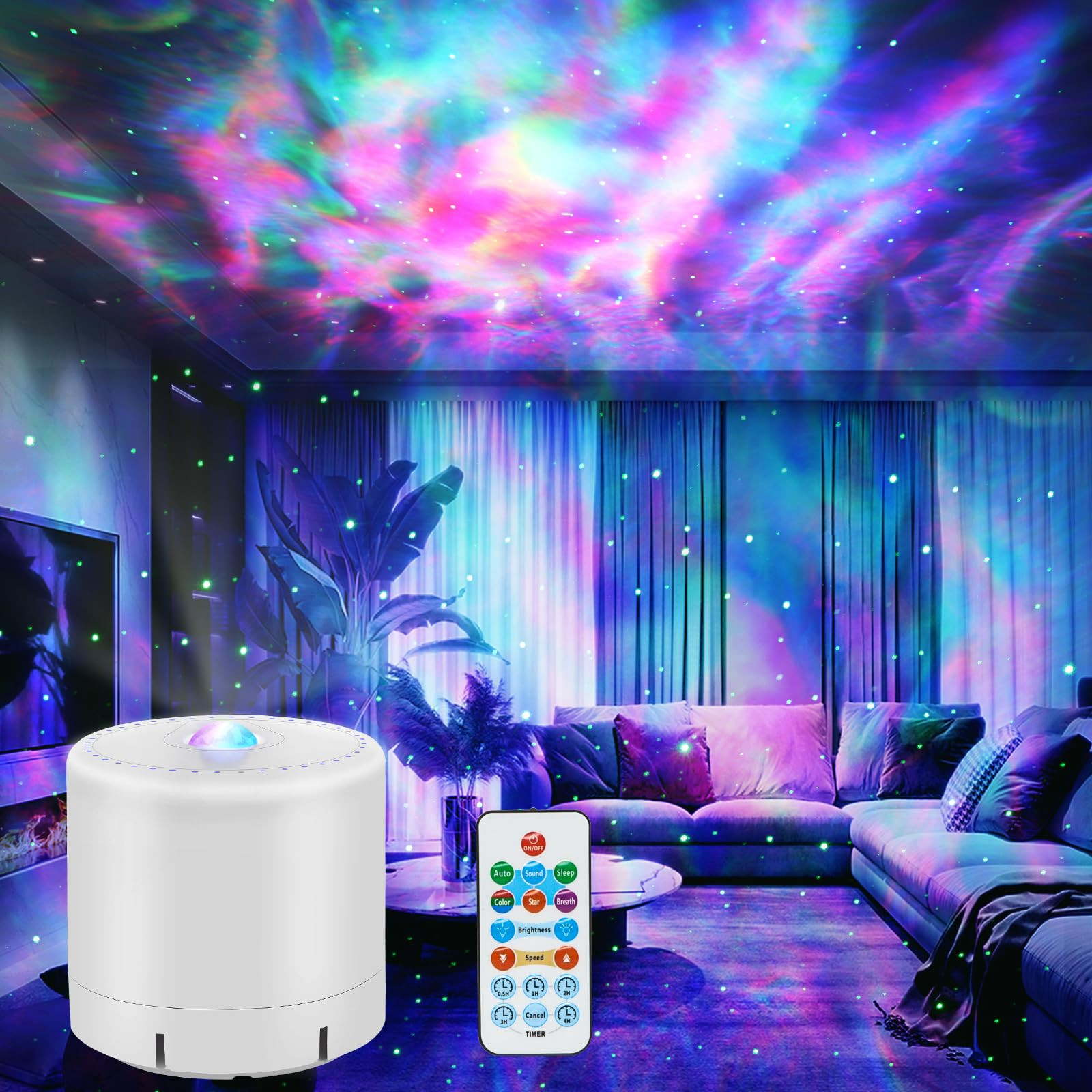Galaxy Projector,Star Projector with Timer and Remote Control for Adults Bedroom Decoration, Part... | Amazon (US)