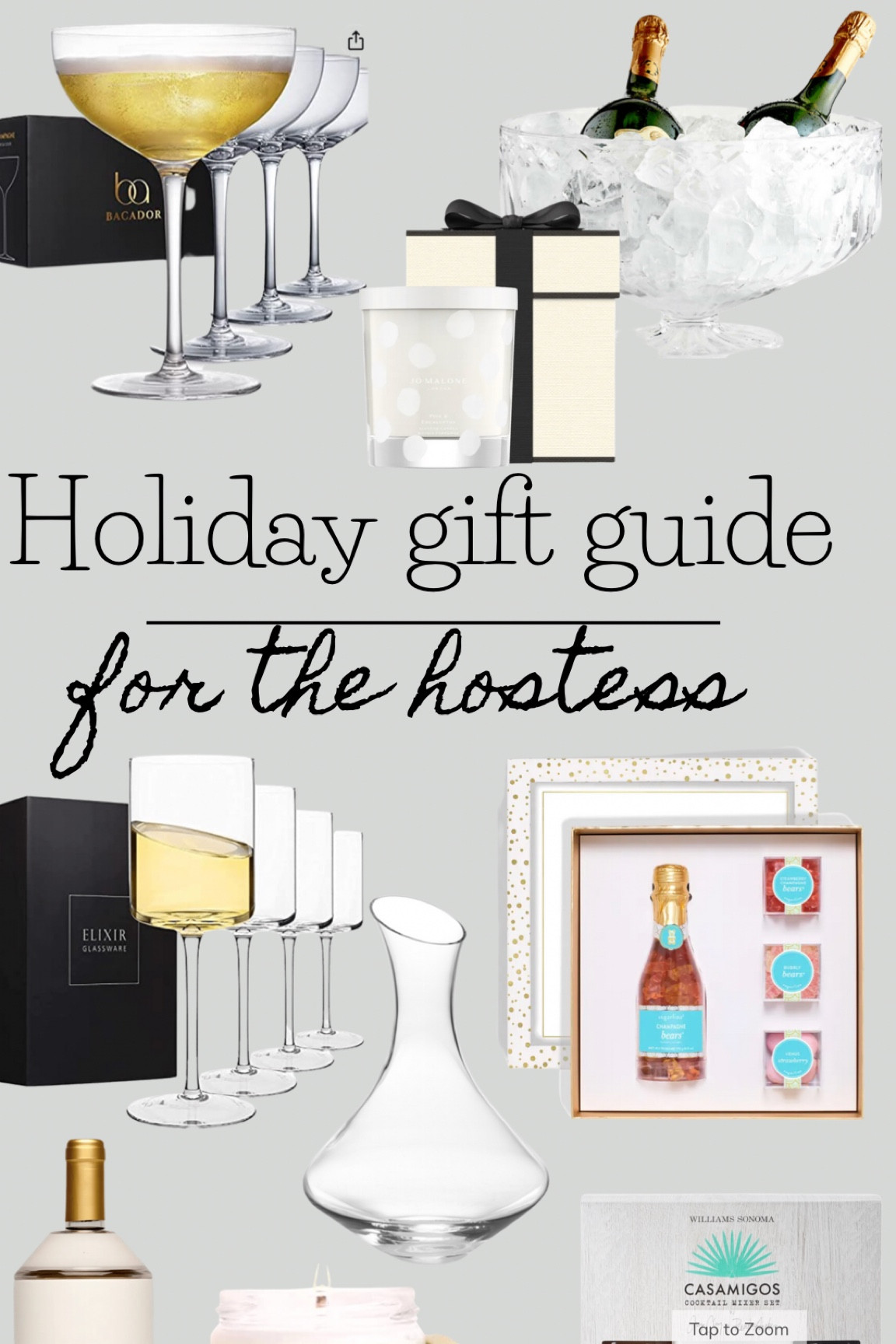 Holiday gift guide for the hostess! 
Champagne flutes, wine glasses, punch bowl, ice bucket, Christmas gifts, wine decanter, candles, gift sets, hosting gift guide, entertaining gift guide

#LTKHoliday #LTKSeasonal #LTKsalealert