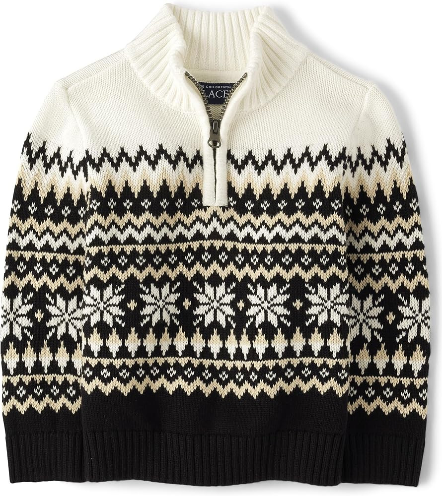 The Children's Place Baby Boys' and Toddler Long Sleeve Sweater | Amazon (US)