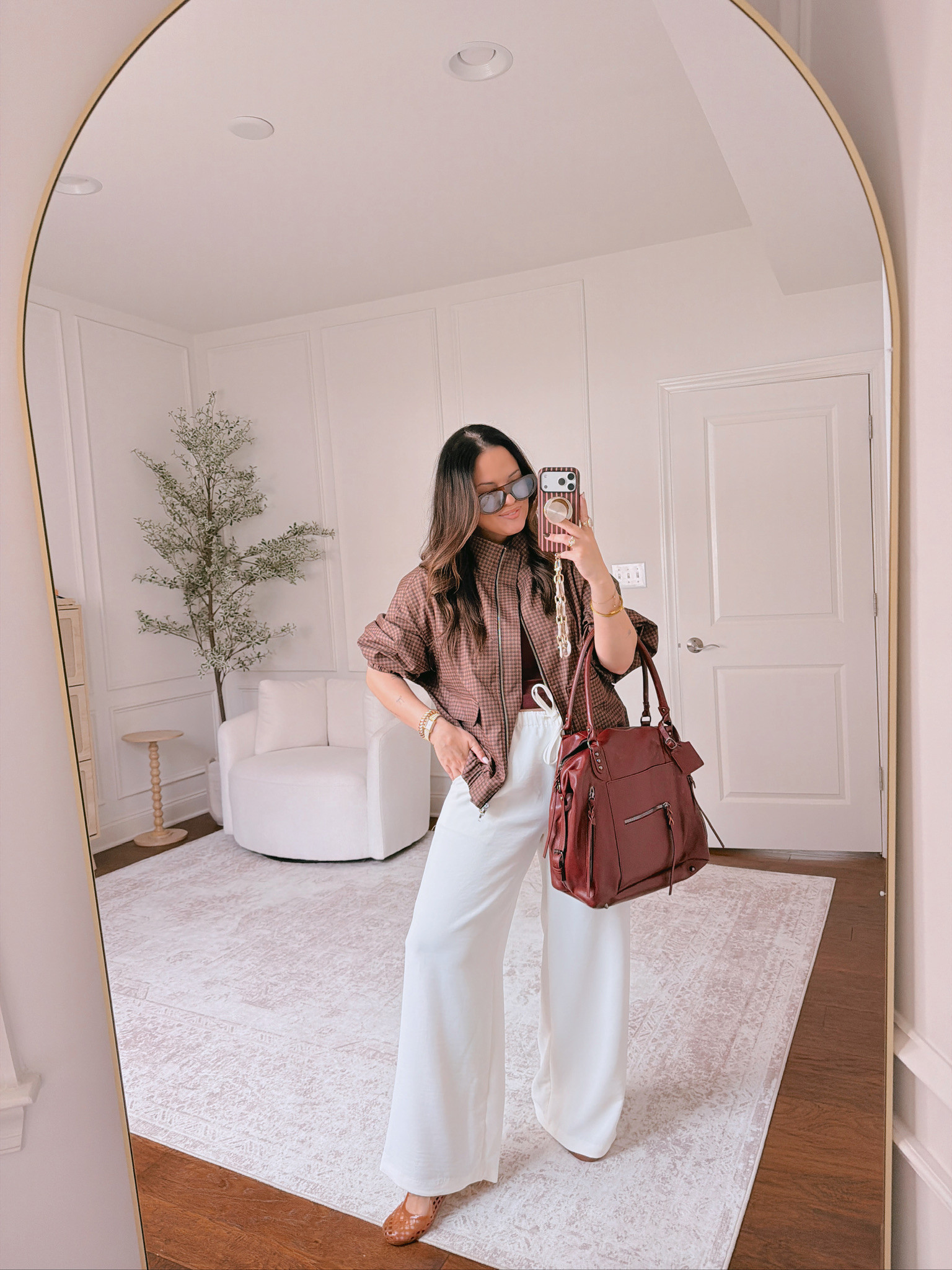 wearing a L in the top, XL in the jacket and pants

#LTKSeasonal #LTKMidsize