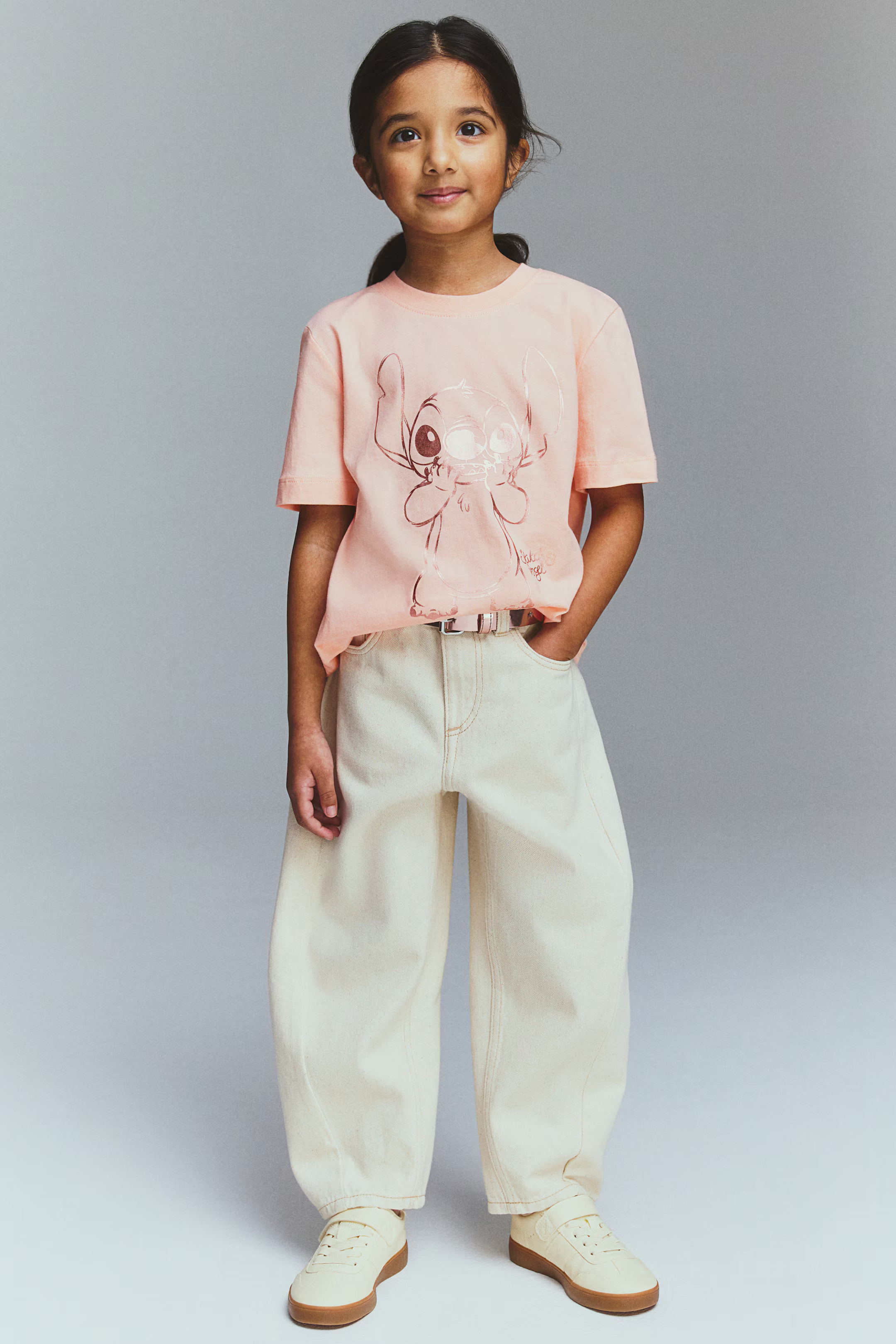 Cotton T-Shirt with Printed Motif | H&M (US + CA)